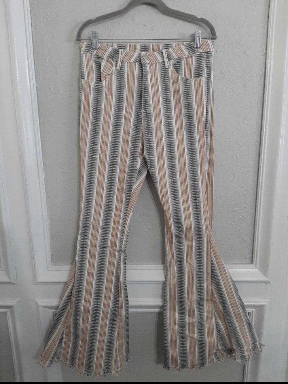 Altar'd state tribal boho bellbottom super flare pants aztec southwestern large